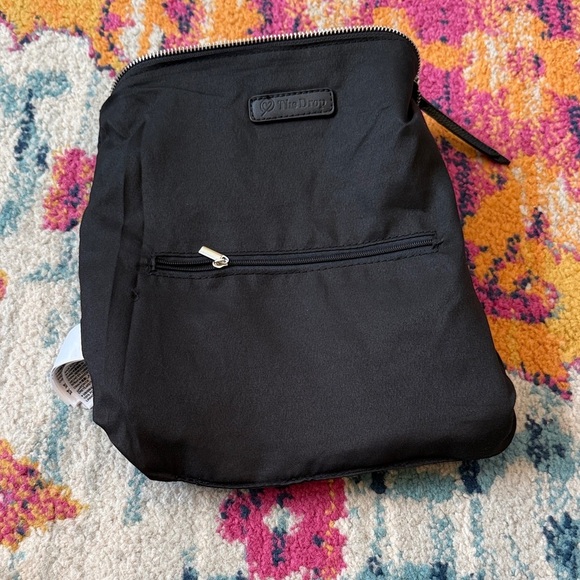 The Drop Black Faux Leather Wristlet Clutch - Picture 8 of 10